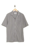 Original Paperbacks Camden Waffle Camp Shirt In Grey