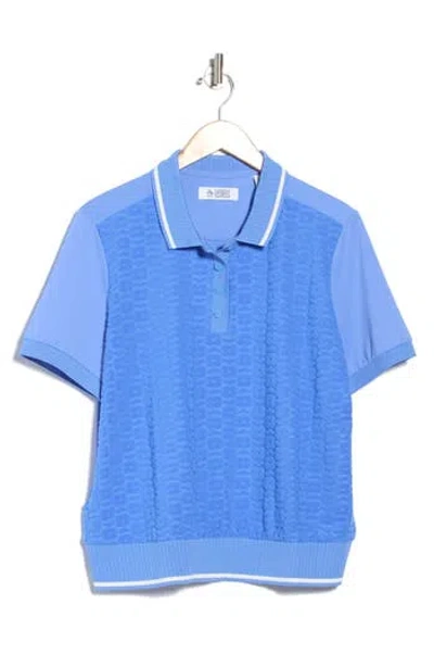 Original Penguin 3d Terry Performance Polo In Blue