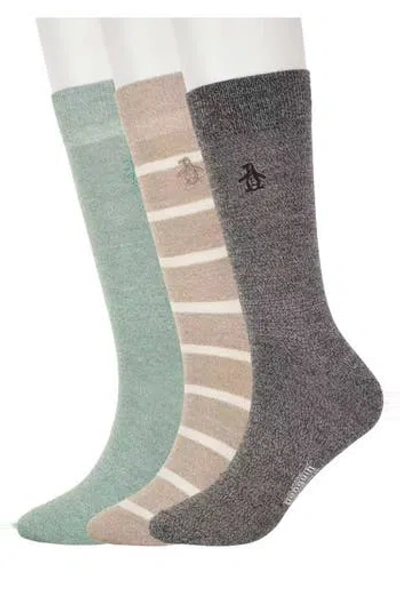Original Penguin 3-pack Marl Crew Socks In Multi