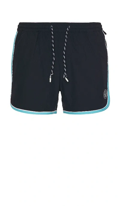 Original Penguin 4 Stretch Earl Swim Shorts In 深蓝色