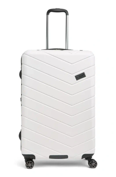 Original Penguin Aero Large Hardside Spinner Suitcase In White