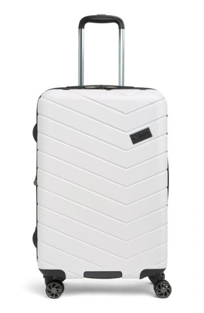 Original Penguin Aero Medium Hardside Spinner Suitcase In White