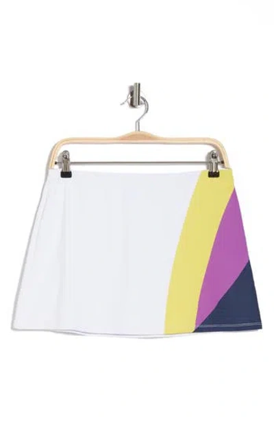 Original Penguin A-line Block Print Skirt In White