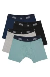 Original Penguin Assorted 4-pack Boxer Briefs In Black