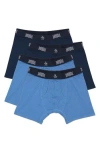 Original Penguin Assorted 4-pack Boxer Briefs In Blue