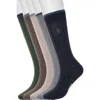 Original Penguin Assorted 5-pack Rib Dress Socks In Black