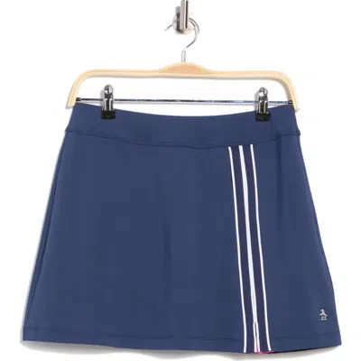 Original Penguin Asymmetrical Golf Skort In Blue