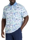 Original Penguin Big & Tall Palm Springs Performance Polo Shirt In Bright White