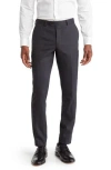 Original Penguin Black Birdseye Stretch Suit Pants In Charcoal