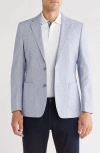 Original Penguin Blue/white Crosshatch Linen & Cotton Sport Coat