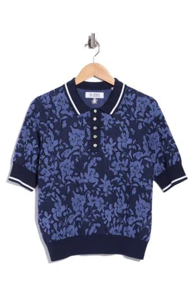 Original Penguin Botanical Jacquard Polo In Multi