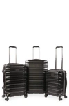 Original Penguin Brady 3-piece Hardside Luggage Set In Black