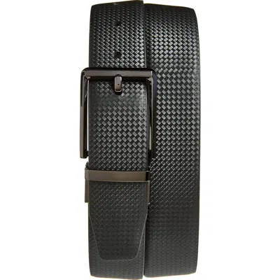 Original Penguin Carbon Fiber Embossed Belt In Black