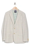 Original Penguin Check Print Notch Lapel Stretch Blazer