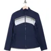 Original Penguin Colorblock Full Zip Jacket In Blue
