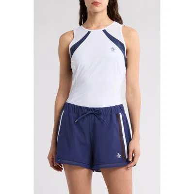 Original Penguin Colorblock Tank In Bright White