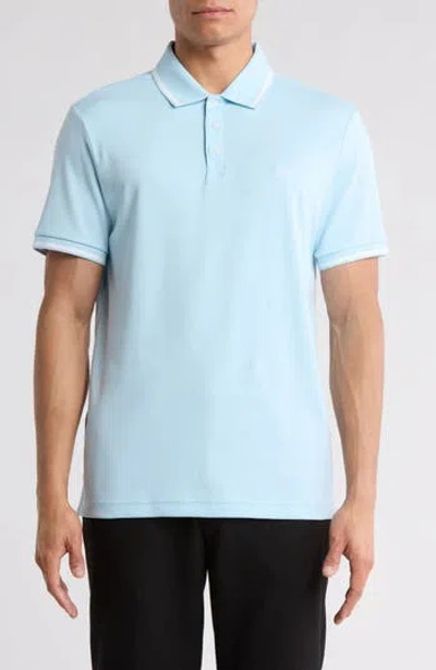 Original Penguin Contrast Tipped Polo In Cool Blue