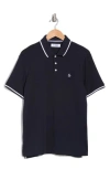 Original Penguin Contrast Tipped Polo In Dark Sapphire