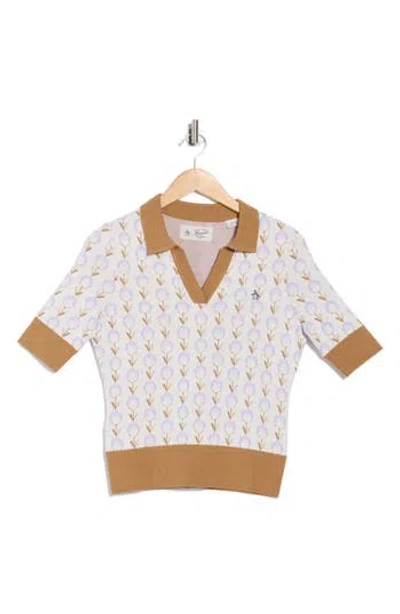 Original Penguin Coolmax® Jacquard Polo In White