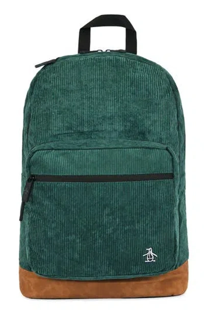 Original Penguin Corduroy Backpack In Green