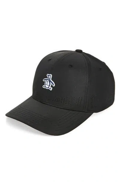 Original Penguin Core Ventilated Cap In Caviar