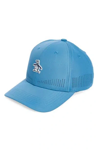 Original Penguin Core Ventilated Cap In Copen Blue