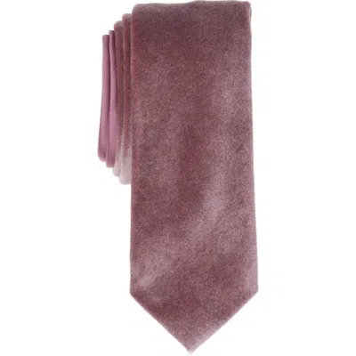Original Penguin Corrigan Velvet Tie In Pink