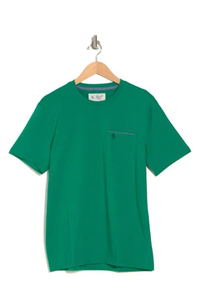 Original Penguin Crewneck Pocket T-shirt In Bosphorus