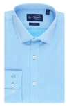 Original Penguin Diamond Dobby Slim Fit Dress Shirt In Light Blue