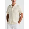 Original Penguin Dobby Check Camp Shirt In White