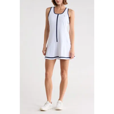 Original Penguin Drop Waist Racerback Dress In Multi