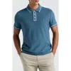 Original Penguin Earl Organic Cotton Mesh Polo In 443 Copen Blue