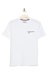 Original Penguin Earl Tipped Pocket T-shirt In Bright White
