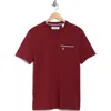 Original Penguin Earl Tipped Pocket T-shirt In Burgundy