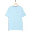 Original Penguin Earl Tipped Pocket T-shirt In Crystal Blue