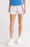 Original Penguin Elastic Waist Shorts In Bright White