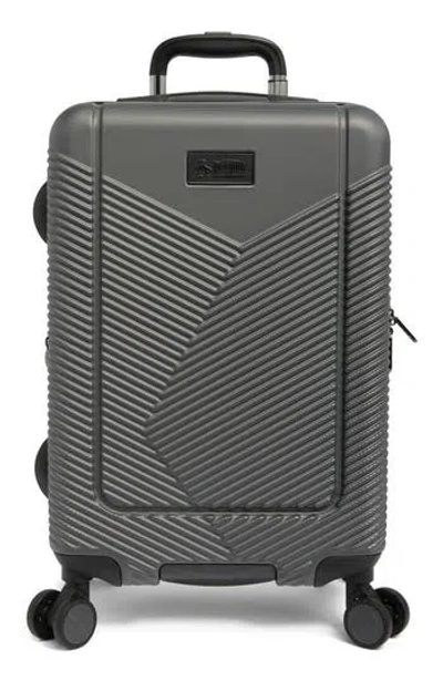 Original Penguin Eli 21-inch Hardside Carry-on Spinner Luggage In Charcoal