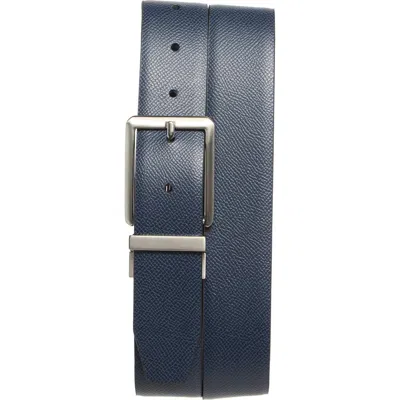 Original Penguin Faux Leather Belt In Blue