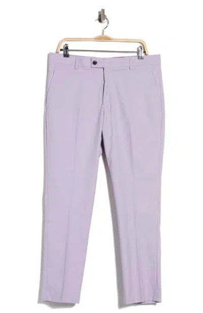 Original Penguin Flat Front Oxford Dress Pants In Purple