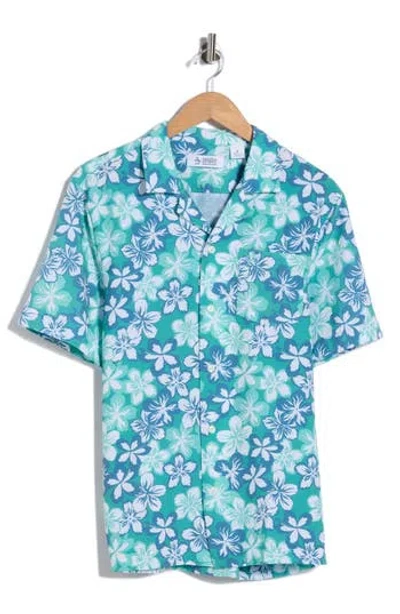 Original Penguin Floral Seersucker Camp Shirt In Multi