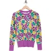 Original Penguin Floral Sweater In Purple