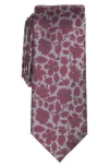 Original Penguin Formal Floral Tie In Burgundy