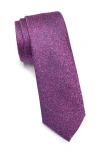 Original Penguin Frontier Satin Tie In Magenta