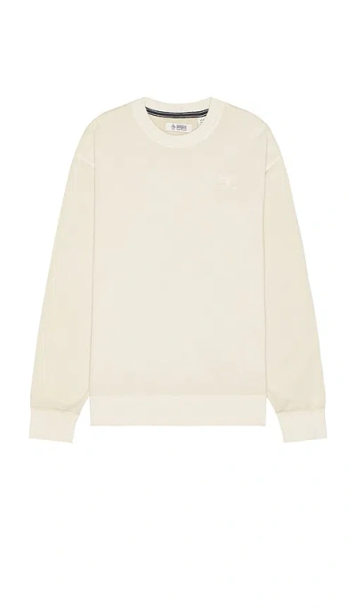 Original Penguin Garment Dye Back Terry Sweatshirt In Birch