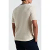 Original Penguin Geo Textured Cotton T-shirt In Birch