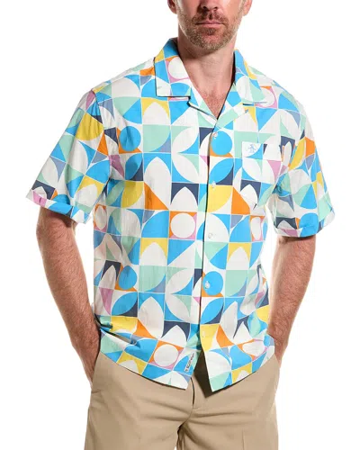 ORIGINAL PENGUIN ORIGINAL PENGUIN GEO WOVEN CAMP SHIRT