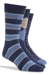 Original Penguin Gilbert Dot Crew Socks In Multi