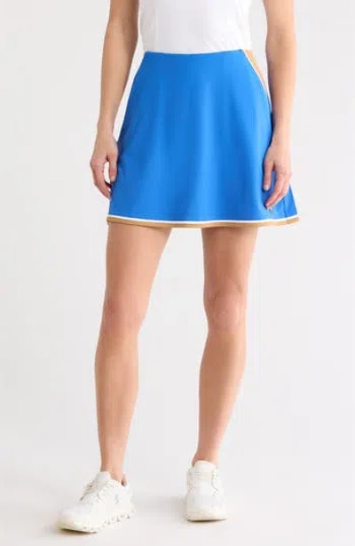 Original Penguin Golf Colorblock Flounce Skort In Blue