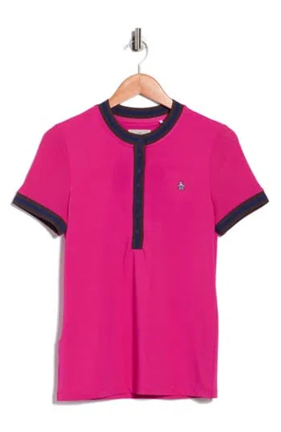 Original Penguin Golf Golf Knit T-shirt In Red