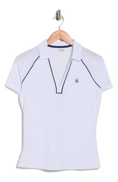 Original Penguin Golf Johnny Collar Knit Polo In White